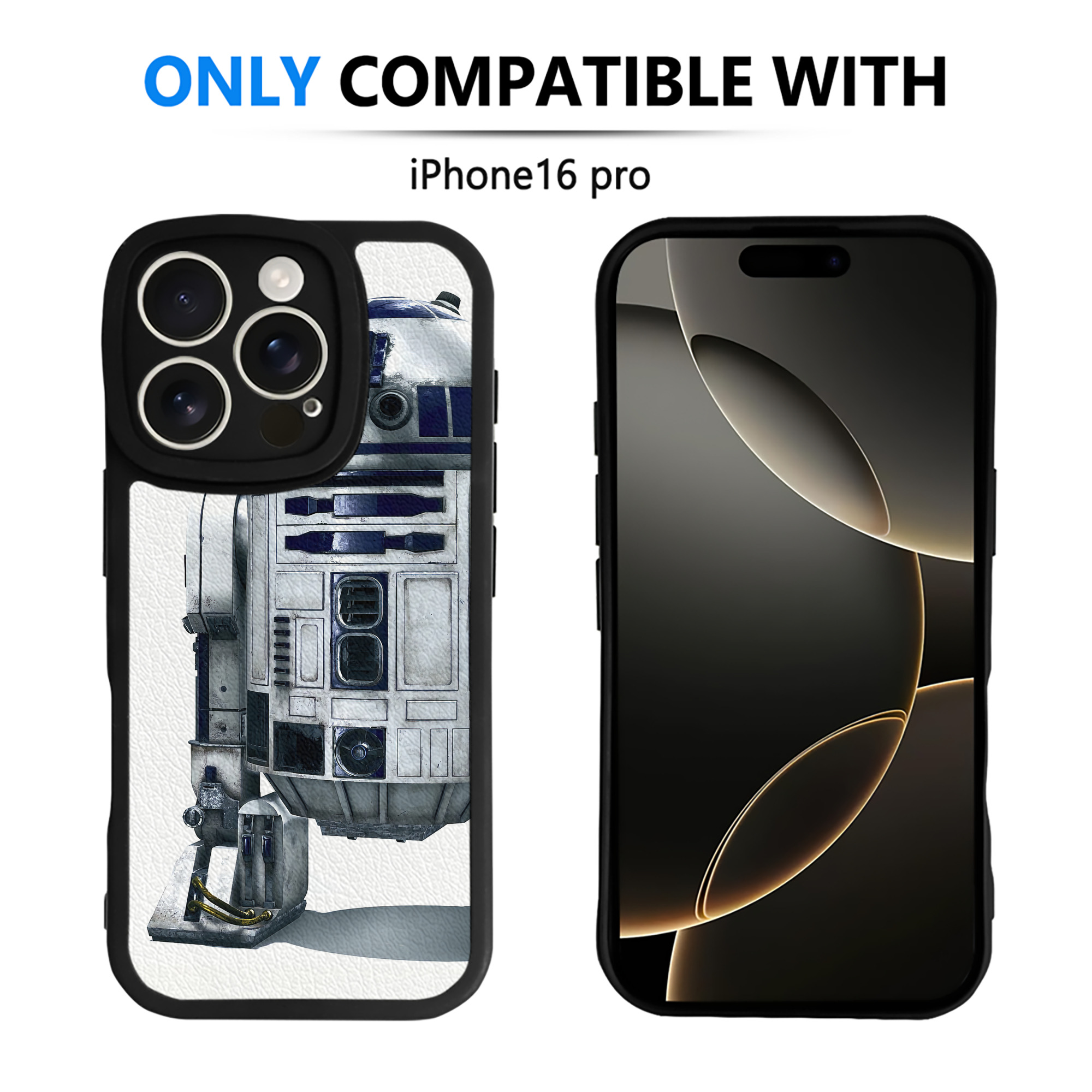 （画像用） スター・ウォーズ Star Wars 【iPhone 16シリーズ対応】シリコンスマホケース（レザー調） 材質：シリコン